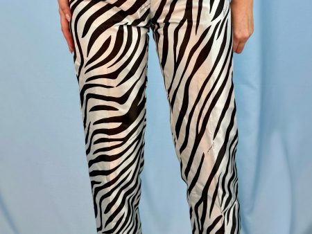 Gucci Spring 1996 Runway Zebra Print Trousers Cheap