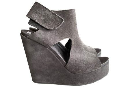 Pedro Garcia Suede Platform Wedges. Size 38 Sale