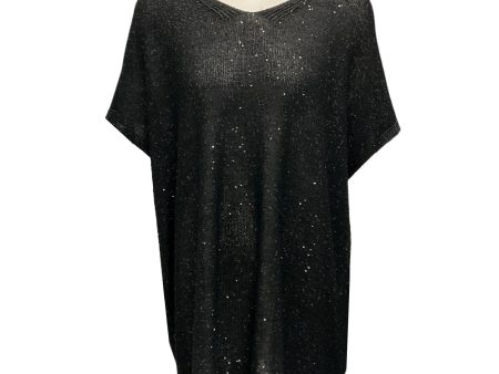 Saint Laurent Black 2019 Sequined Knit Tunic Caftan For Sale