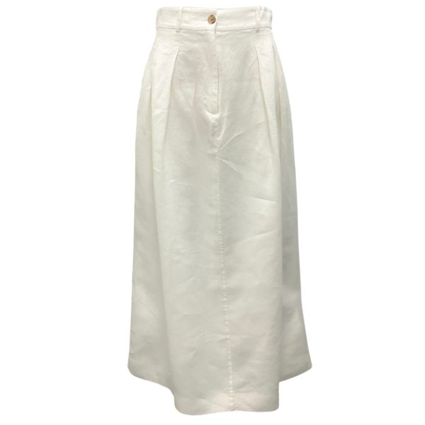 Jenni Kayne White Linen Maxi Skirt Sale