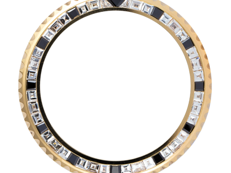 Yellow Gold Diamond Set Custom Bezel for Rolex GMT-Master II   Submariner Sale