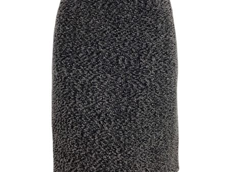 Chanel Grey   Black Tweed Boucle Vintage 1994 Skirt on Sale