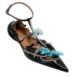 13 09 SR Black Patent Embellished Tootsy Ballet Flats Hot on Sale