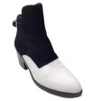 Alexander Wang White   Black Leather and Calf Hair Boots Discount