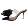 Alaia Black Patent   Clear Fleur 90 Mules Fashion