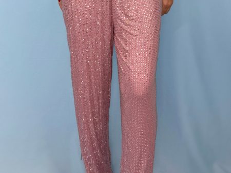 Gucci Spring 2000 Runway Pink Swarovski Crystal Embellished Pants Online Sale