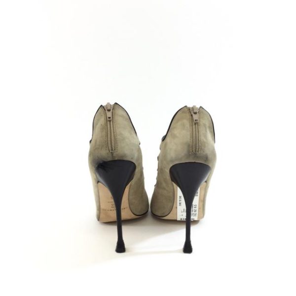 Brian Atwood Suede Caged Stiletto Heels. Size 9.5 on Sale