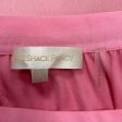 LoveShackFancy Pink   Ivory Lace Detail Satin Midi Skirt Cheap