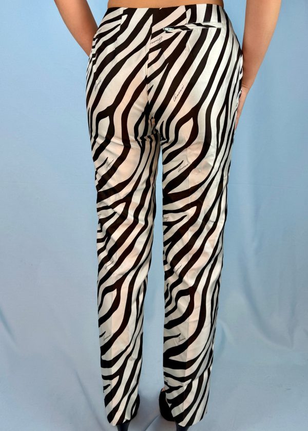 Gucci Spring 1996 Runway Zebra Print Trousers Cheap