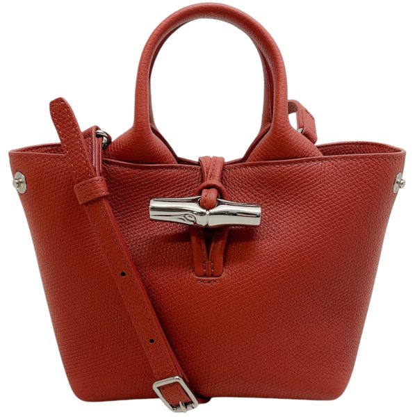 Longchamp Extra Small Sienna Leather Le Roseau Tote Hot on Sale