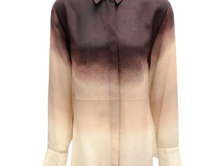 Altuzarra Ivory Colorscape Chika Dip-Dyed Silk Shirt Online Sale