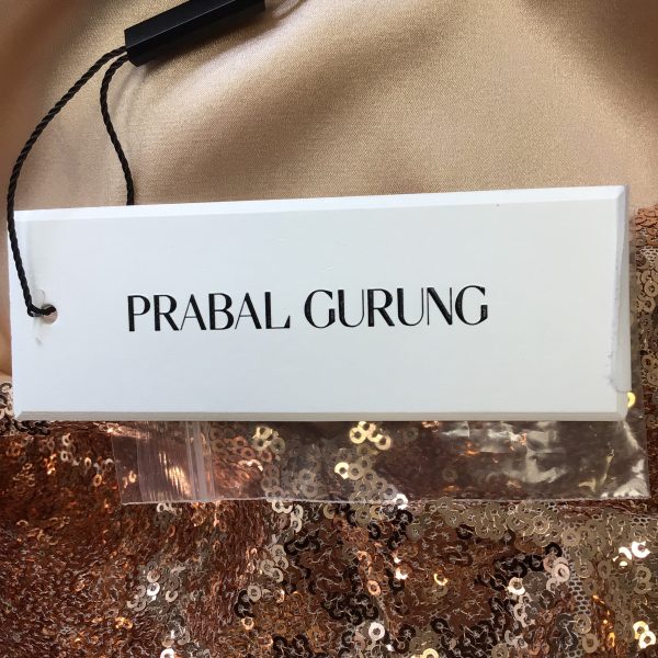 Prabal Gurung Gold Sequin Embellished Midi Dress Supply