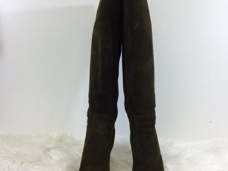 Hermes Knee High Suede Boot. Size 37.5 Cheap