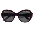 Saint Laurent Black   Red Heart Pattern Plastic Frame Sunglasses For Discount