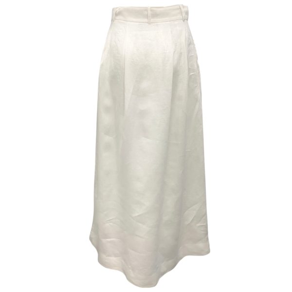 Jenni Kayne White Linen Maxi Skirt Sale