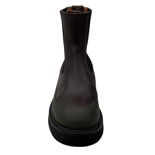 Celine Brown Pull-On Leather Boots Online Hot Sale