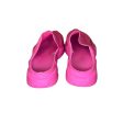 Balenciaga Hot Pink Knit Speed Mules Online now