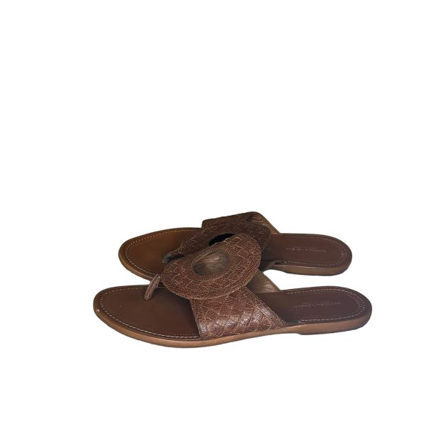 Bottega Veneta Brown Leather Sandals Cheap