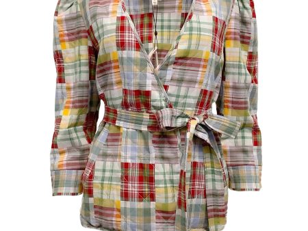 Cinq à Sept Multi Meadow Plaid Triss Jacket Supply