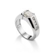 Custom Diamond Set Platinum Ring Online Hot Sale