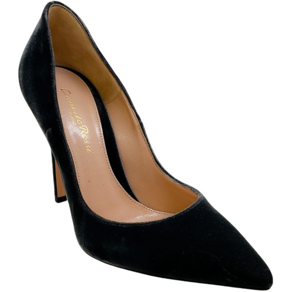 Gianvito Rossi Velluto Grey Velvet Gianvito 105 Pumps Hot on Sale