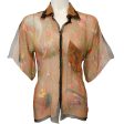 Hermes Sheer Silk Bird Print Blouse Discount