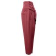 Brunello Cucinelli Mauve Cropped Wool Pants Online