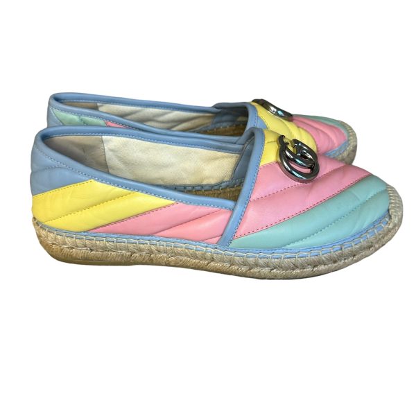 Gucci Rainbow Marmont Espadrilles on Sale