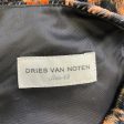 Dries Van Noten Black   Orange Leopard Printed Velvet Top Sale