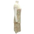 Angel Sanchez Lime   Beige Lace Overlay Cocktail Dress Online Sale