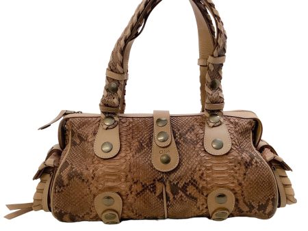 Chloe Brown Snake Silverado Shoulder Bag Cheap