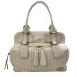 Chloe Ivory Leather Quilted Satchel on Sale