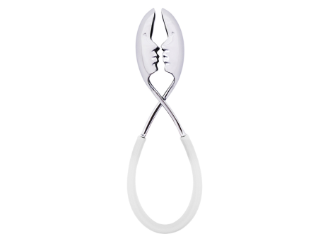 KISS STAINLESS TONGS WITH WHITE HANDLE Sale