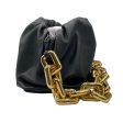 Bottega Veneta Black   Gold Calfskin Leather The Chain Pouch Bag Online