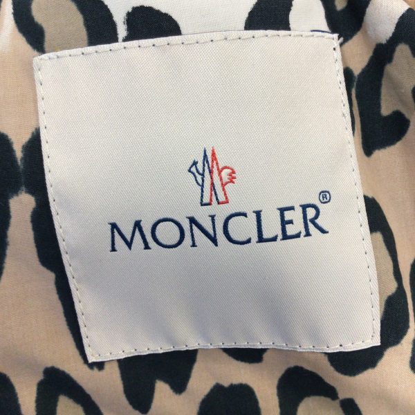 Moncler Tan   Black  Ivoire  Leopard Printed Full Zip Jacket Fashion