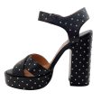 Laurence Dacade Black Leather Rosange Studded Platform Sandals Online now