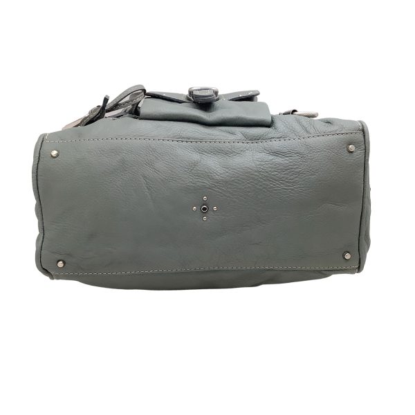 Chloe Green Leather Large Paddington Bag Online now