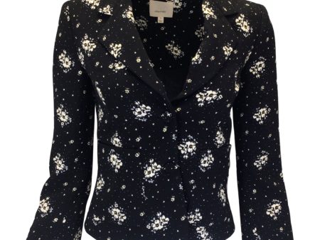 Cinq a Sept Black   White Stardust Onyx Floral Blazer Sale