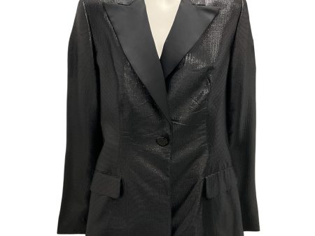 Escada Black Shimmer Tuxedo Style Blazer Cheap