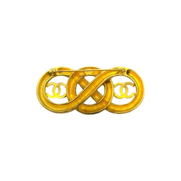 Chanel Gold Cruise 1995 Cc Infinity Brooch Online