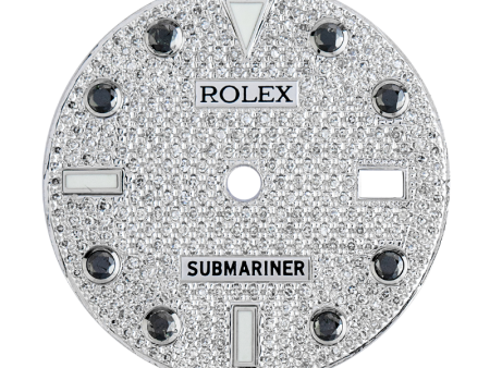 Rolex Submariner Date Custom Pavé Diamon   Black Gems Dial Discount