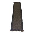 Chanel Blue Multi Fringed Wool Tweed Knit Scarf Online