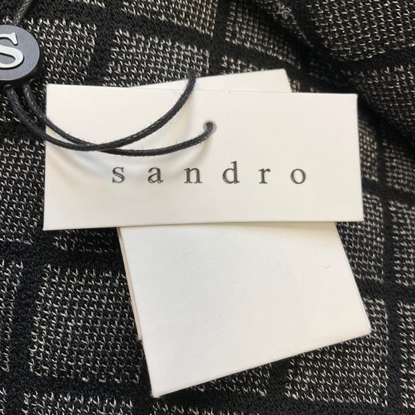 Sandro Black Hamy Quilted Cardigan Supply