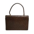 Hermès 1955 Dark Brown Ostrich Leather Satchel Supply