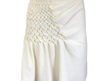 3.1 Phillip Lim Ivory Crinkled Crepe Skirt Fashion