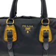 Prada Black Belted Tessuto Two Way Bag Sale