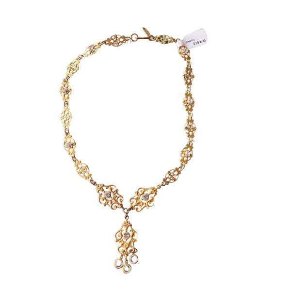 Miriam Haskell Filigree Necklace For Cheap