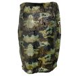 L Agence Olive Green Phoebe Sequined Camo Skirt Online now