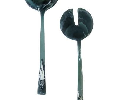 SUN AND MOON SALAD SERVERS IN MOSS Sale