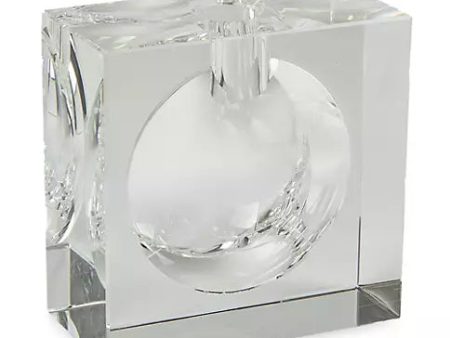 LARGE SQUARE BUBBLE CRYSTAL VASE Supply